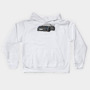 Porsche GT3 RS car selfmade Grey Kids Hoodie